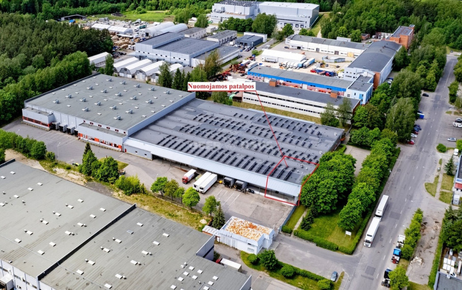 Nuomojamos gamybinės, sandėliavimo patalpos Meistrų g., Kirtimai, Vilniaus m., Vilniaus m. sav., 363.69 m2 ploto 2