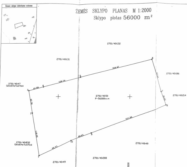 Parduodamas  sklypas Panevėžio m. k.v., Panevėžio m., Panevėžio m. sav., 560 a ploto 3
