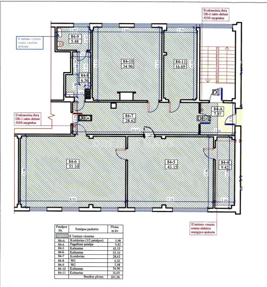 Parduodamos administracinės, kitos paskirties patalpos Kranto g., Centras, Panevėžio m., Panevėžio m. sav., 202 m2 ploto 11