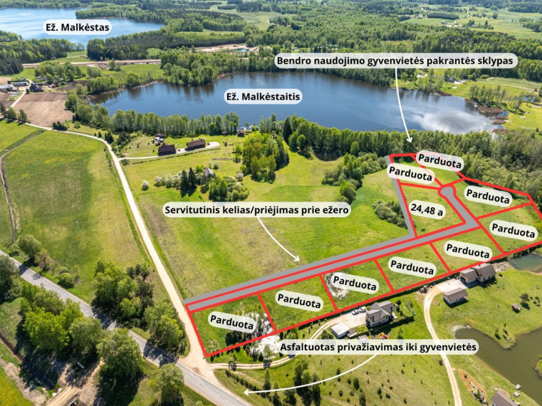 Parduodamas  sklypas Vadinėlio g., Rudilių k., Molėtų r. sav., 14.5 a ploto 1