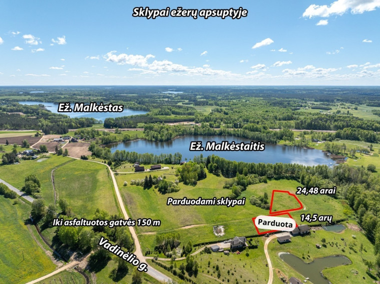 Parduodamas  sklypas Vadinėlio g., Rudilių k., Molėtų r. sav., 14.5 a ploto 9
