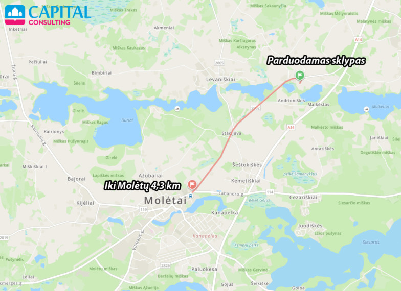 Parduodamas  sklypas Vadinėlio g., Rudilių k., Molėtų r. sav., 14.5 a ploto 24