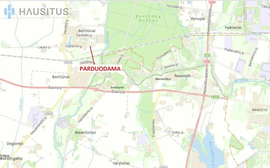 Parduodamas sklypas Tvenkinio g., Berčiūnų k., 25 a ploto 9