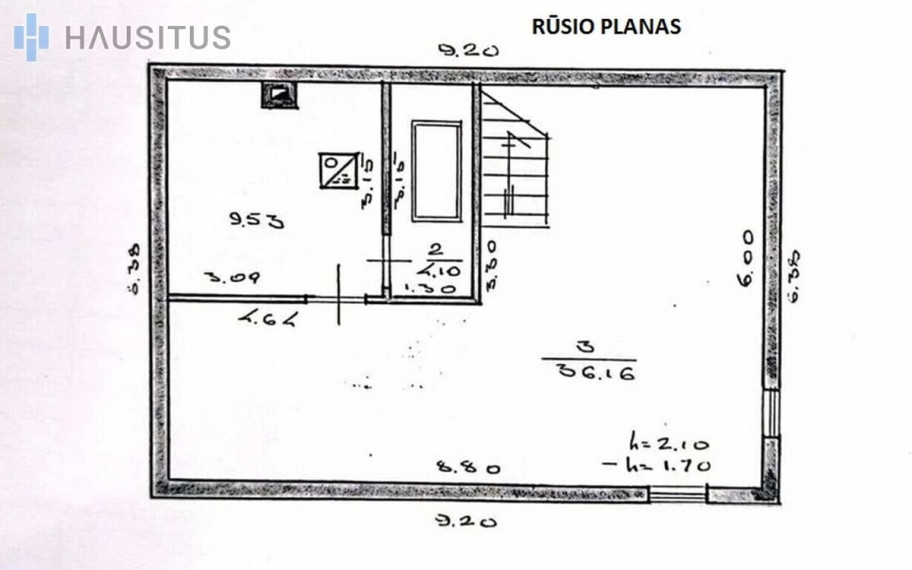 Parduodamas namas Kosmonautų g., Anykščiuose, 85.26 kv.m ploto 31