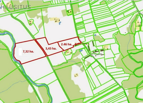 Parduodamas sklypas Kybartėlių k., 13.21 ha. ploto