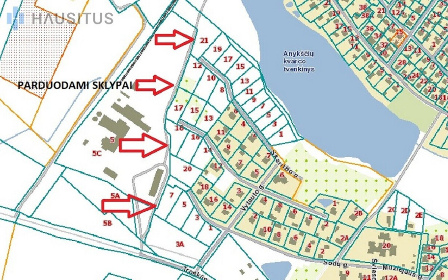Parduodamas sklypas Sodų g., Anykščiuose, 15.77 a ploto 3