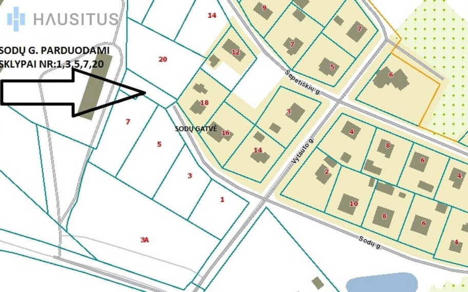 Parduodamas sklypas Sodų g., Anykščiuose, 15.77 a ploto 4