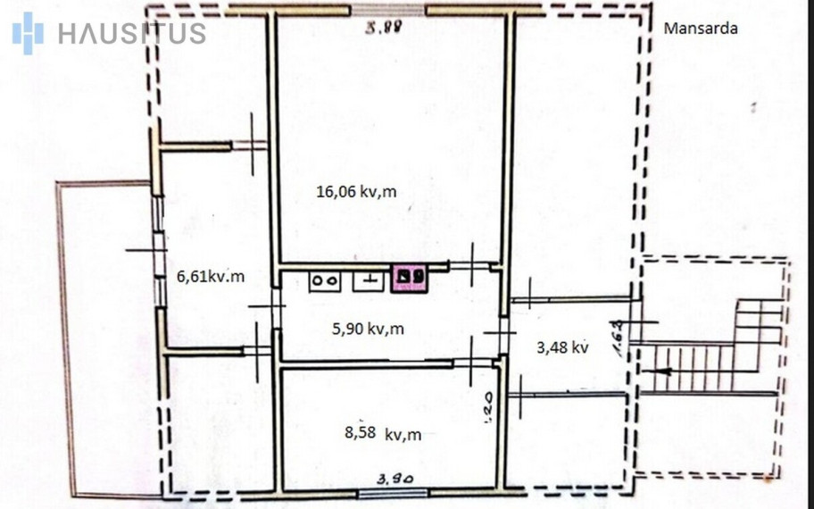 Parduodamas namas Ukmergės g., Anykščiuose, 118 kv.m ploto 33