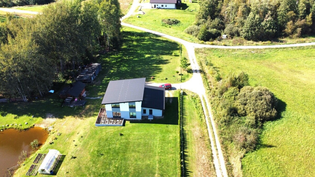 Parduodamas pilnai ir moderniai įrengtas A+ klasės naujos statybos namas Utenoje, Grybeliuose 15