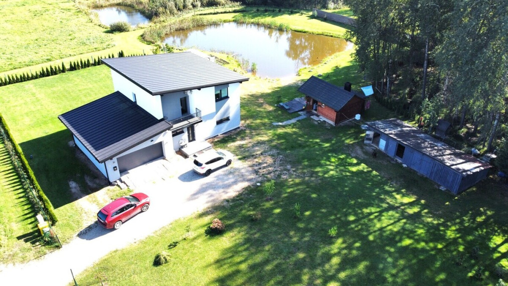 Parduodamas pilnai ir moderniai įrengtas A+ klasės naujos statybos namas Utenoje, Grybeliuose 1