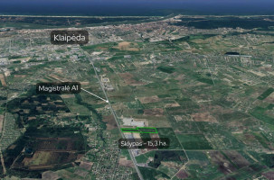 Parduodamas  sklypas Vilniaus pl., Gobergiškės k., Klaipėdos r. sav., 1531 a ploto 2