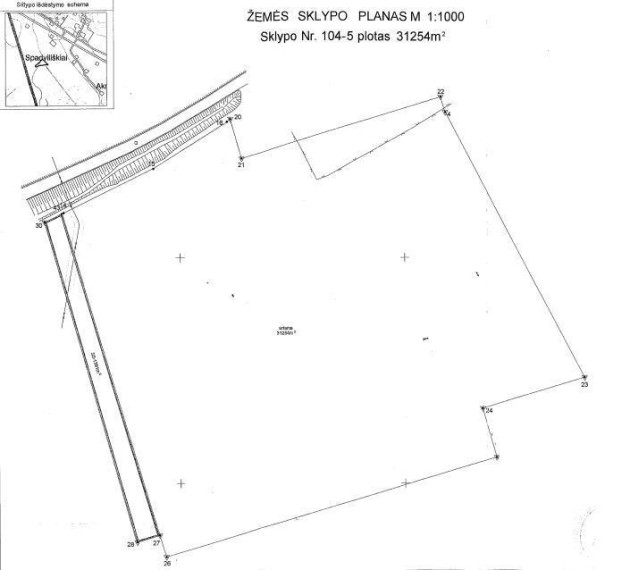 Parduodamas sklypas Spadviliškių k., Širvintų r. sav., 71.92 a ploto 6
