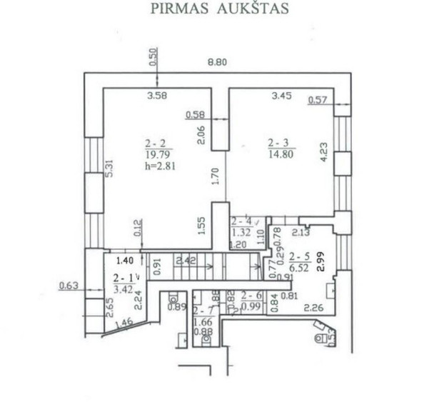 Parduodamos patalpos Turgaus a., Telšių m., Telšių r. sav., 72.53 m² ploto 13