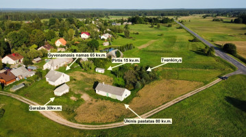 Parduodamas namas vilties, Grikiapelės k., Ignalinos r. sav., 65.68 m2 ploto, 1 aukštai 6
