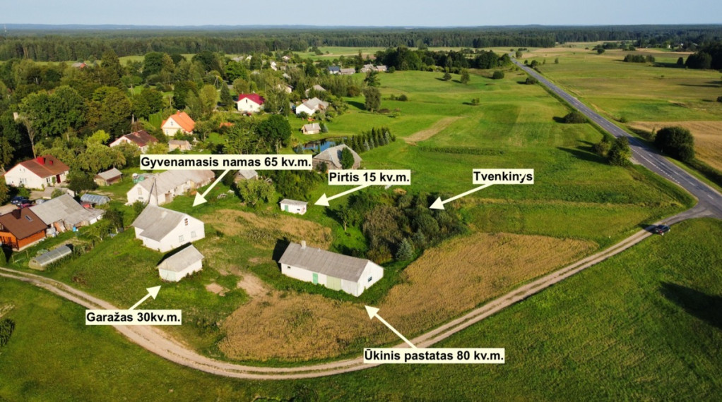 Parduodamas namas vilties, Grikiapelės k., Ignalinos r. sav., 65.68 m2 ploto, 1 aukštai 6