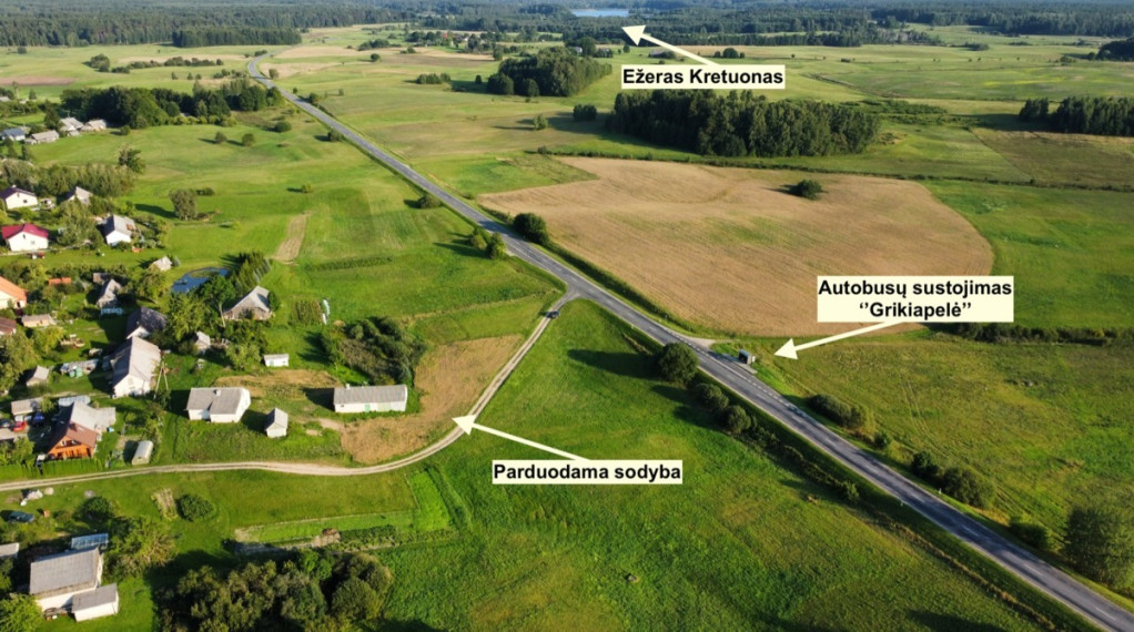 Parduodamas namas vilties, Grikiapelės k., Ignalinos r. sav., 65.68 m2 ploto, 1 aukštai 8