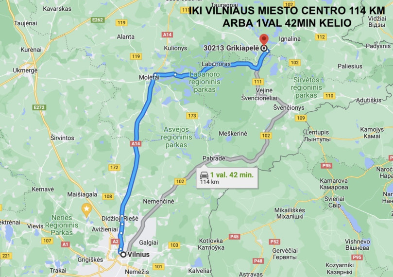 Parduodamas namas vilties, Grikiapelės k., Ignalinos r. sav., 65.68 m2 ploto, 1 aukštai 24
