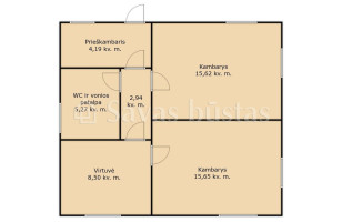 Parduodamas namas Draugystės g., Kiaunorių k., Kelmės r. sav., 55.25 m2 ploto, 2 aukštai 19