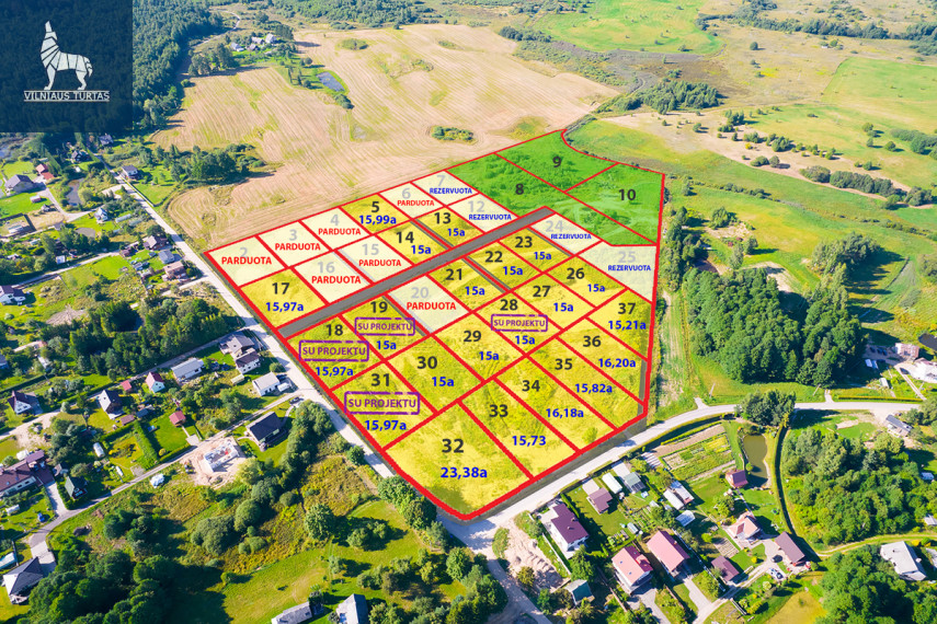 Parduodamas  sklypas Brinkiškių g., Brinkiškių k., Vilniaus r. sav., 15 a ploto 1