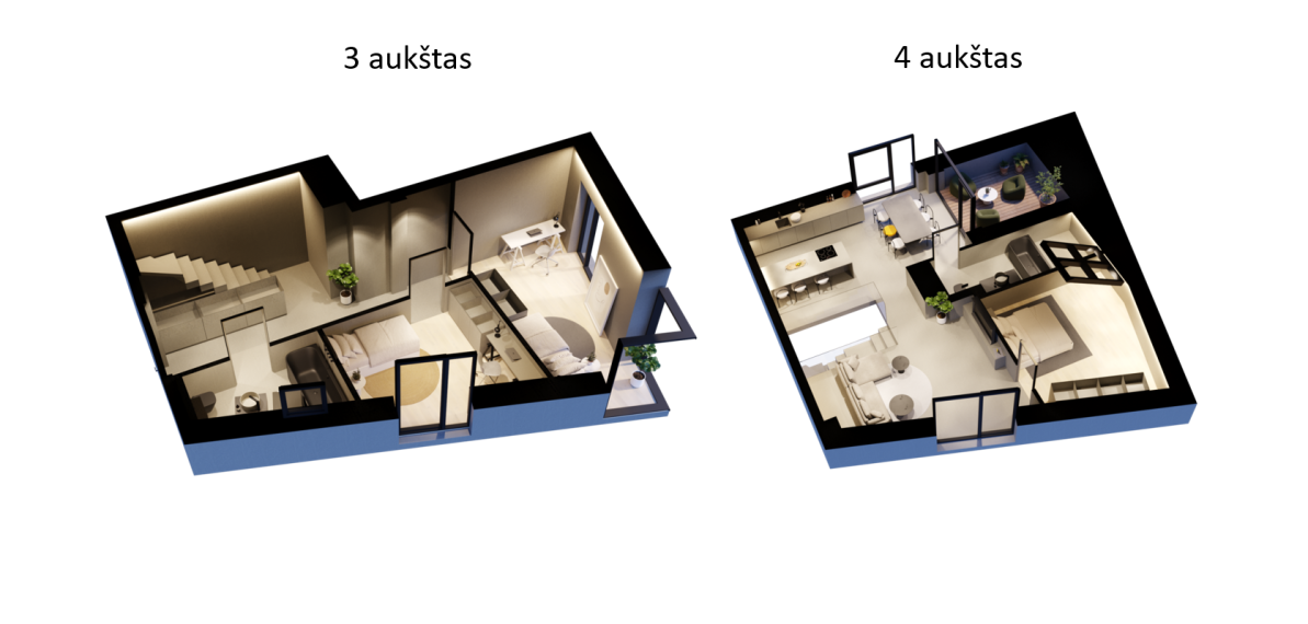 Parduodamas butas Aukštaičių g., Paupys, Vilniaus m., Vilniaus m. sav., 112.52 m² ploto 4 kambariai 4