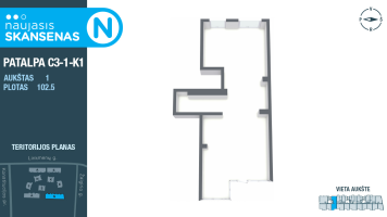 Parduodamos patalpos Linkmenų g., Šnipiškės, Vilniaus m., Vilniaus m. sav., 102.7 m² ploto 12