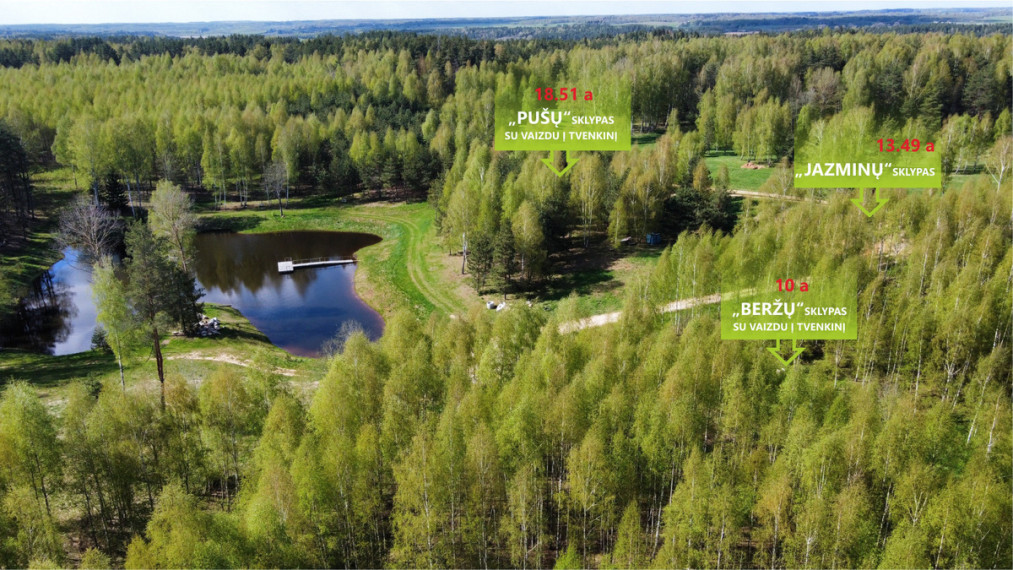 Parduodamas  sklypas Luokesos g., Alksniškių k., Molėtų r. sav., 13.49 a ploto 20