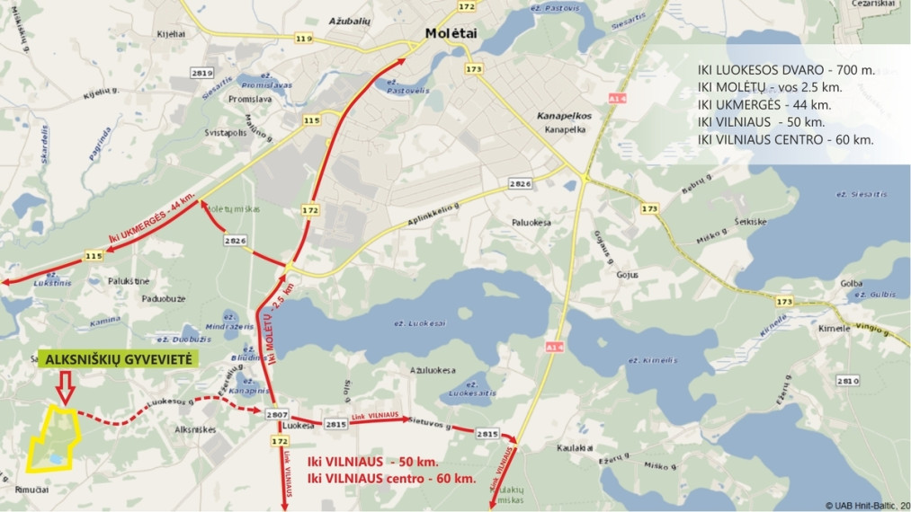 Parduodamas  sklypas Luokesos g., Alksniškių k., Molėtų r. sav., 13.49 a ploto 33