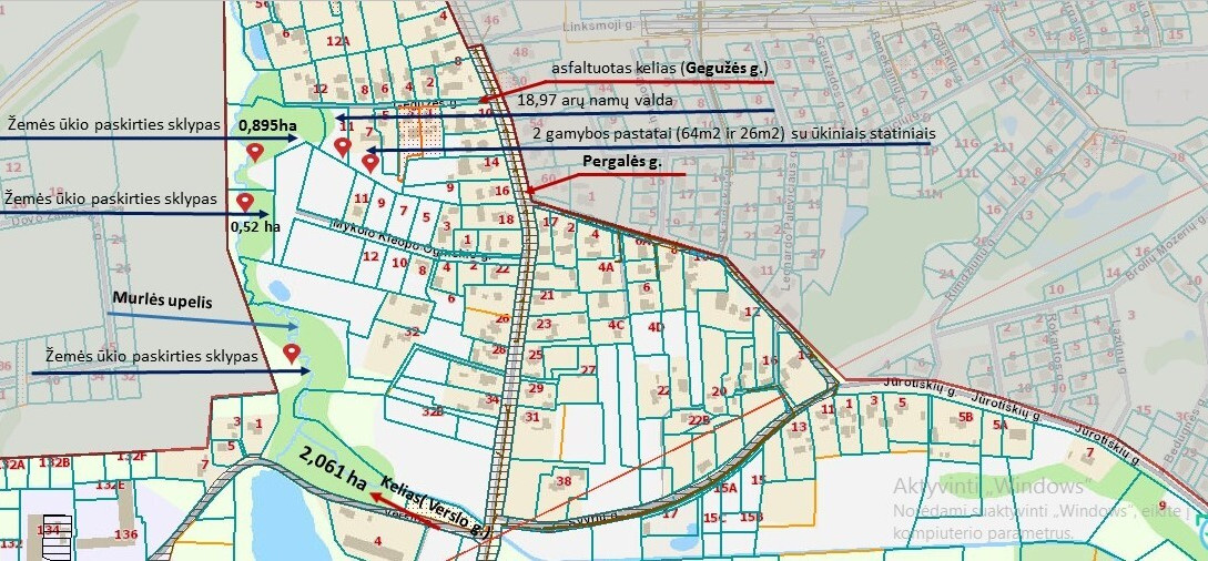 Parduodamas žemės ūkio paskirties sklypas Gegužės g., Grigaičių mstl., Vilniaus r. sav., 366.26 a ploto 7