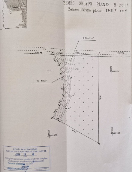 Parduodamas žemės ūkio paskirties sklypas Gegužės g., Grigaičių mstl., Vilniaus r. sav., 366.26 a ploto 8