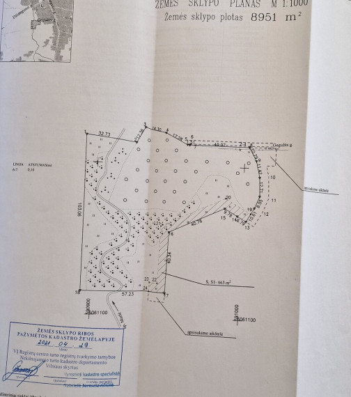 Parduodamas žemės ūkio paskirties sklypas Gegužės g., Grigaičių mstl., Vilniaus r. sav., 366.26 a ploto 11