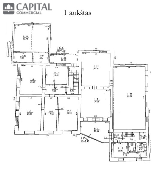 Nuomojamos administracinės patalpos Rasų g., Rasos, Vilniaus m., Vilniaus m. sav., 500 m2 ploto 21