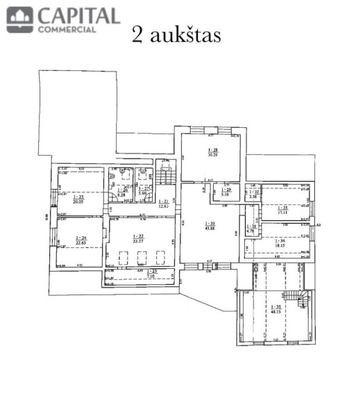 Nuomojamos administracinės patalpos Rasų g., Rasos, Vilniaus m., Vilniaus m. sav., 500 m2 ploto 22