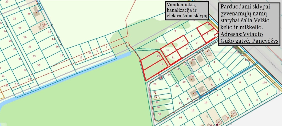 Parduodamas kitos paskirties sklypas Vytauto Gužo g., Stetiškės, Panevėžio m., Panevėžio m. sav., 7.37 a ploto 2