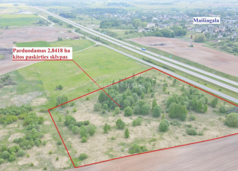 Parduodamas komercinės paskirties sklypas Jauniūnų g. , Maišiagalos mstl., Vilniaus r. sav., 284.18 a ploto