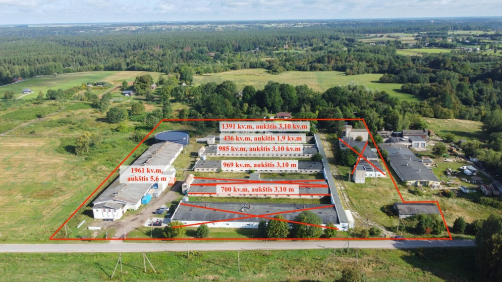Nuomojamos gamybinės, kitos paskirties, sandėliavimo patalpos Gaižėnų, Virbališkių k., Kauno r. sav., 435 m2 ploto 1