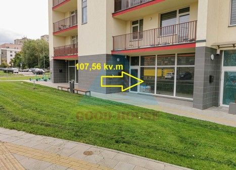 Parduodamos patalpos Rygos g., Justiniškės, Vilniaus m., Vilniaus m. sav., 107.56 m² ploto