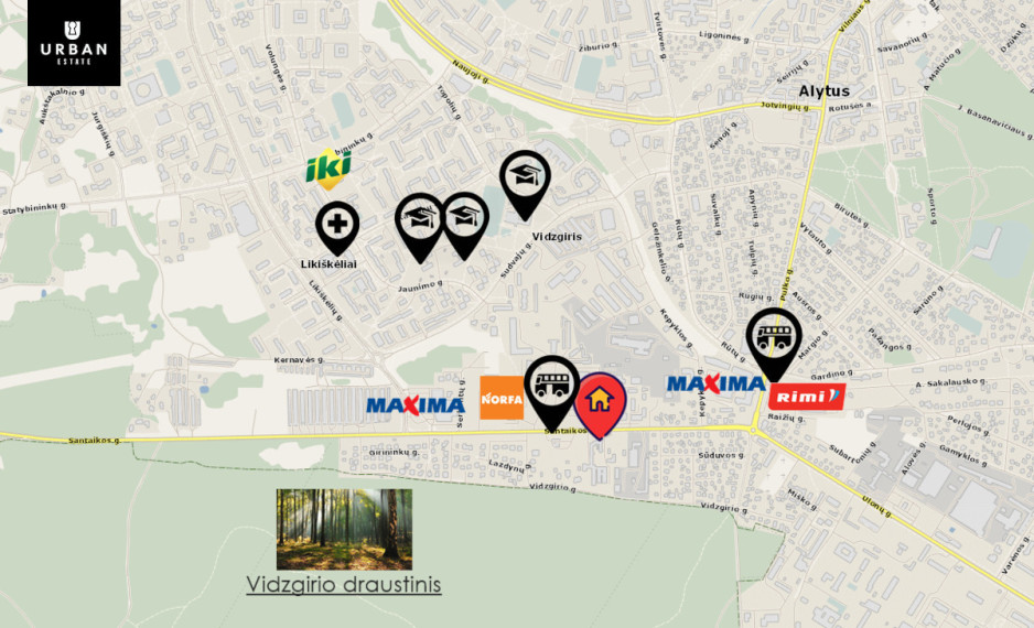 Parduodamas namas Santaikos g., Vidzgiris, Alytuje, 851.12 kv.m ploto, 2 aukštai 6