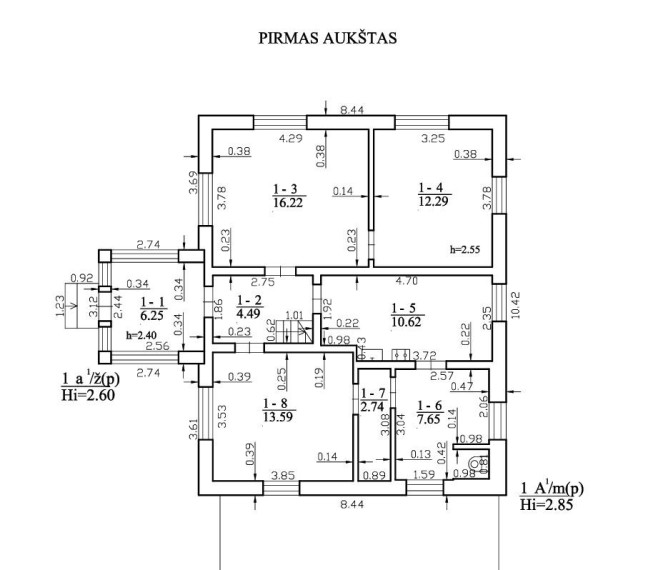 Parduodamas namas Bačiūnų g., Rėkyvos k., Šiaulių r. sav., 106.14 m² ploto 3 kambariai 5
