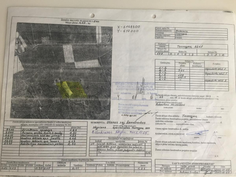 Parduodamas sklypas Tauragnų k., Utenos r. sav., 497 a ploto 6
