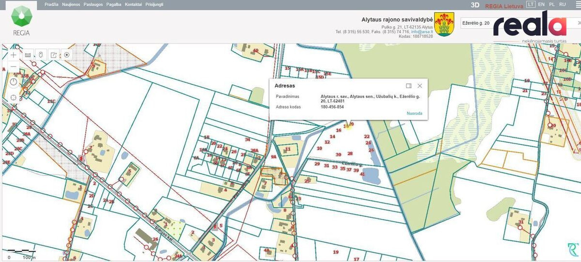 Parduodamas INVESTICINIS PROJEKTAS: 5,18 ha namų valdos sklypų masyvas Alytaus r., Užubalių k. (18 namų valdos sklypų) 6