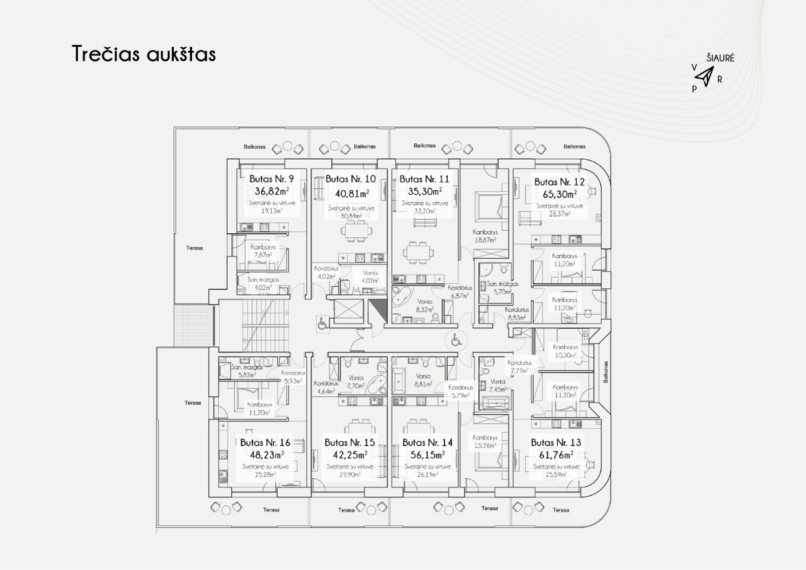 Parduodamas butas Jaunimo g., Birštono m., Birštono sav., 65.05 m2 ploto, 2 kambariai 12