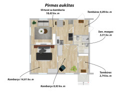 Parduodamas namas Liepkalnio g., Liepkalnis, Vilniaus m., Vilniaus m. sav., 68.71 m2 ploto, 2 aukštai 20