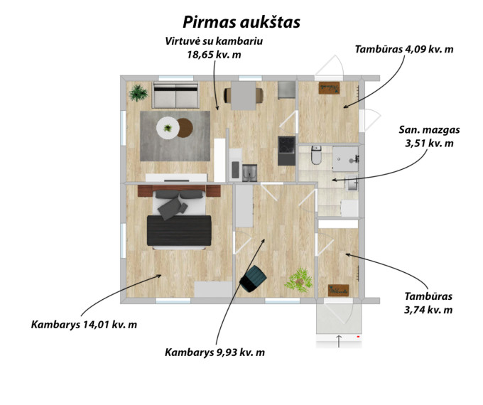 Parduodamas namas Liepkalnio g., Liepkalnis, Vilniaus m., Vilniaus m. sav., 68.71 m2 ploto, 2 aukštai 20