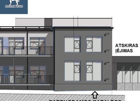 Parduodamos administracinės patalpos Laisvės pr. 53e, Vilnius, Šeškinė, Vilniaus m., Vilniaus m. sav., 90 m2 ploto