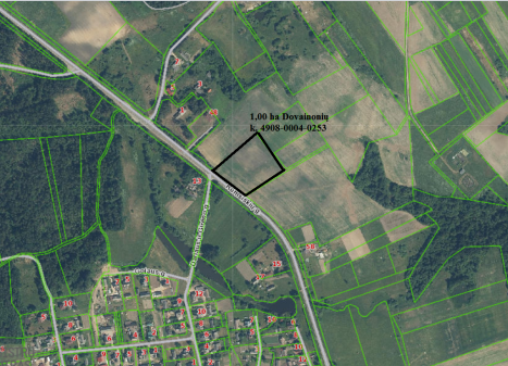 Parduodamas sklypas Dovainonių k., Kaišiadorių r. sav., 103 a ploto