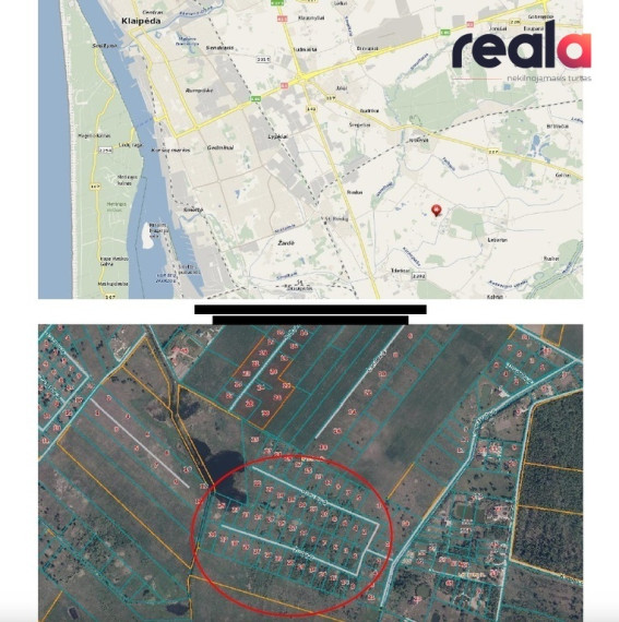 Parduodama 40 nedidelių sklypų vienbučiams-dvibučiams namams statyti Rimkų gyvenvietėje prie Klaipėdos, viso 8.7ha ploto 5