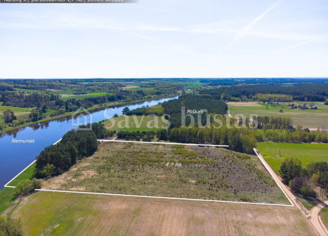 Parduodamas  sklypas Nemuno g., Naravų k., Prienų r. sav., 470 a ploto