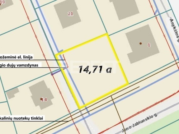 Parduodamas namų valdos paskirties sklypas Šiauliai, Šiaulių m., Šiaulių m. sav., 14.71 a ploto 4