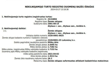 Parduodamas sklypas Aniškio g., Aniškio k., Alytaus r. sav., 547 a ploto 3
