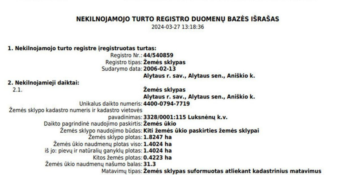 Parduodamas sklypas Aniškio g., Aniškio k., Alytaus r. sav., 547 a ploto 4